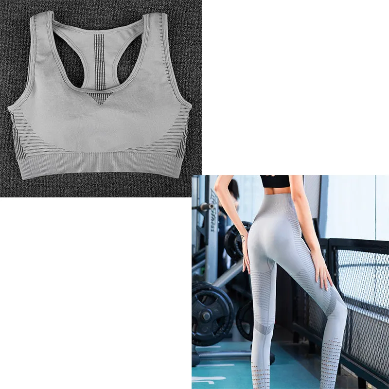 TerritorioFit yoga seamless leggings for women, 7/8 length, ribbed waistband, Black, side view