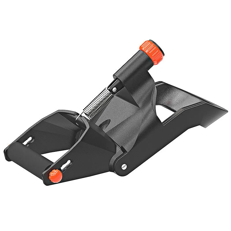 Professional adjustable wrist force trainer in black with orange, compact 12.5x10x21 cm, suitable for wrist arm home training