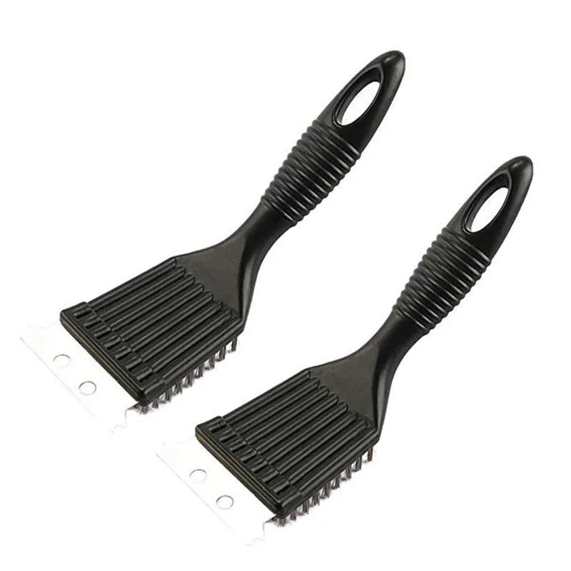 Wire bristles cleaning brush for BBQ grill with PP handle and hanging hole