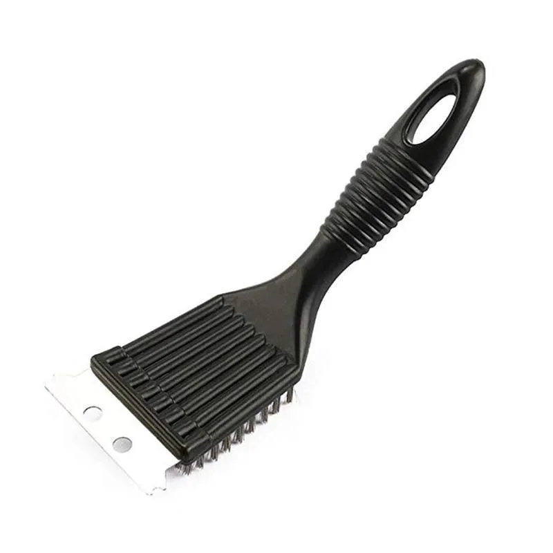 Wire bristles cleaning brush for BBQ grill with PP handle and hanging hole