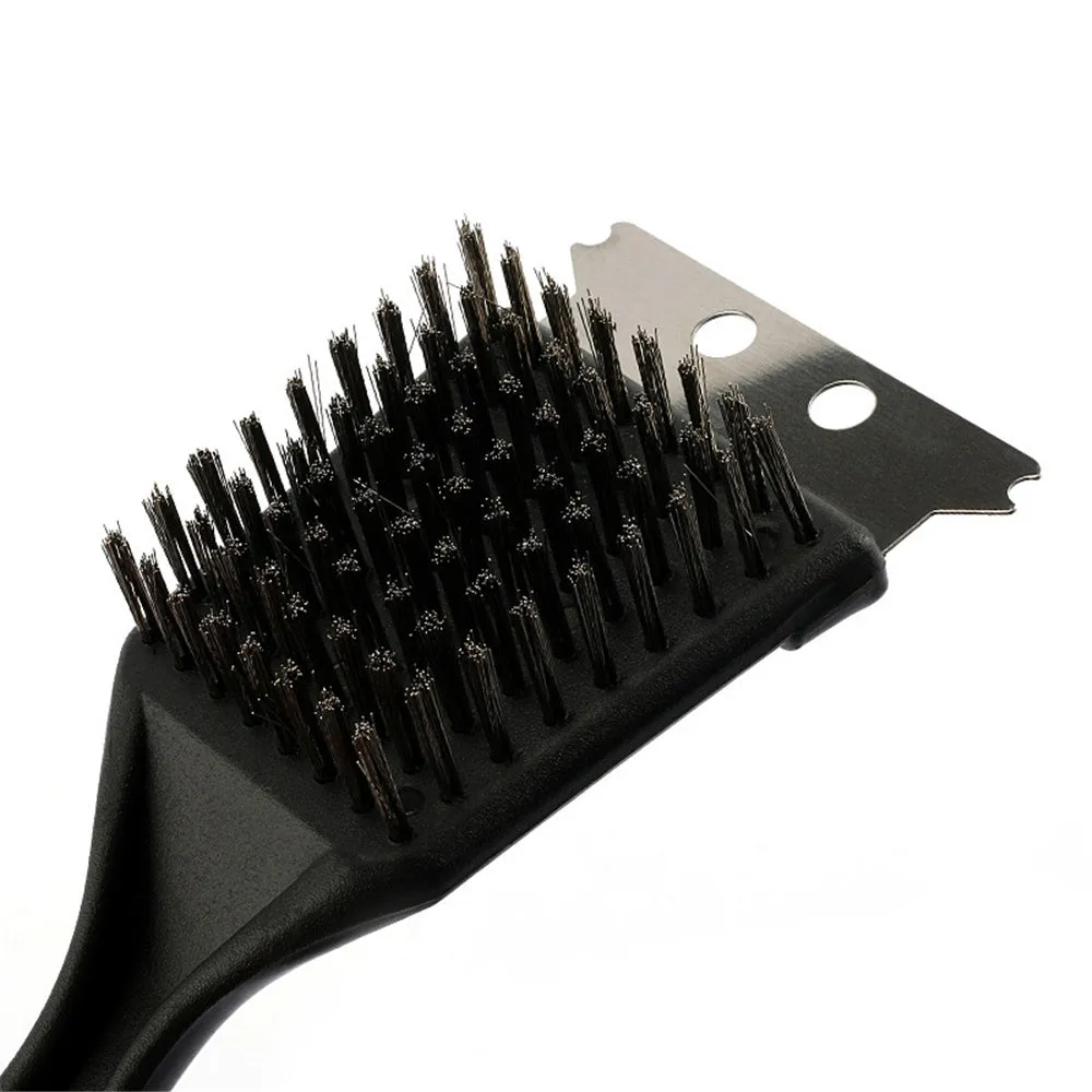 Wire bristles cleaning brush for BBQ grill with PP handle and hanging hole