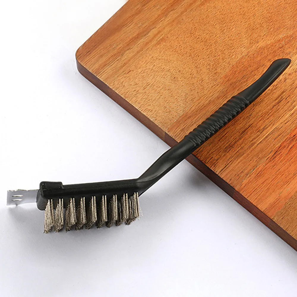 Wire bristles cleaning brush for BBQ grill with PP handle and hanging hole