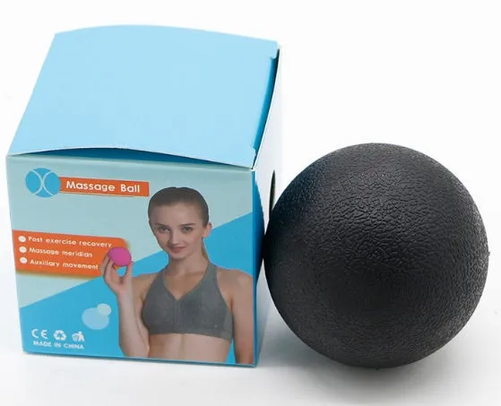 Peanut massage ball high density hardened material for trigger point relief and full body massage