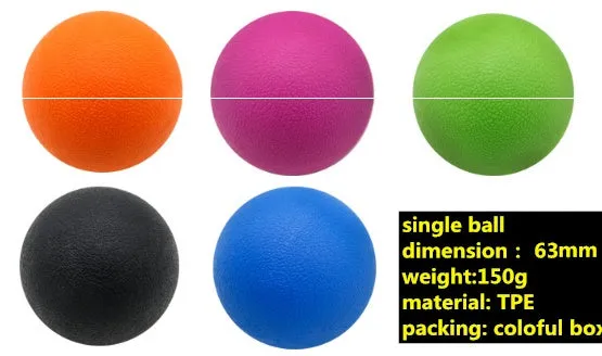 Peanut massage ball high density hardened material for trigger point relief and full body massage