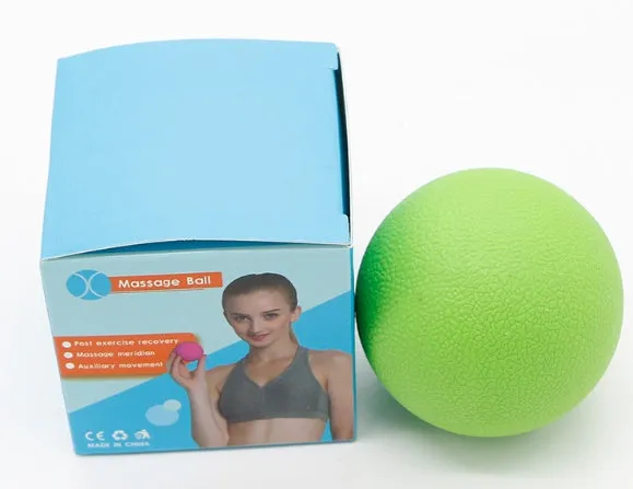 Peanut massage ball high density hardened material for trigger point relief and full body massage