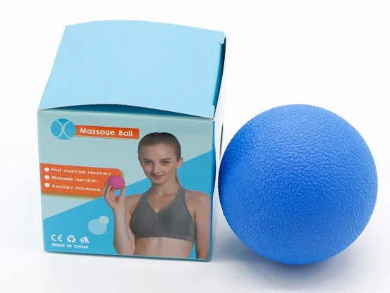 Peanut massage ball high density hardened material for trigger point relief and full body massage