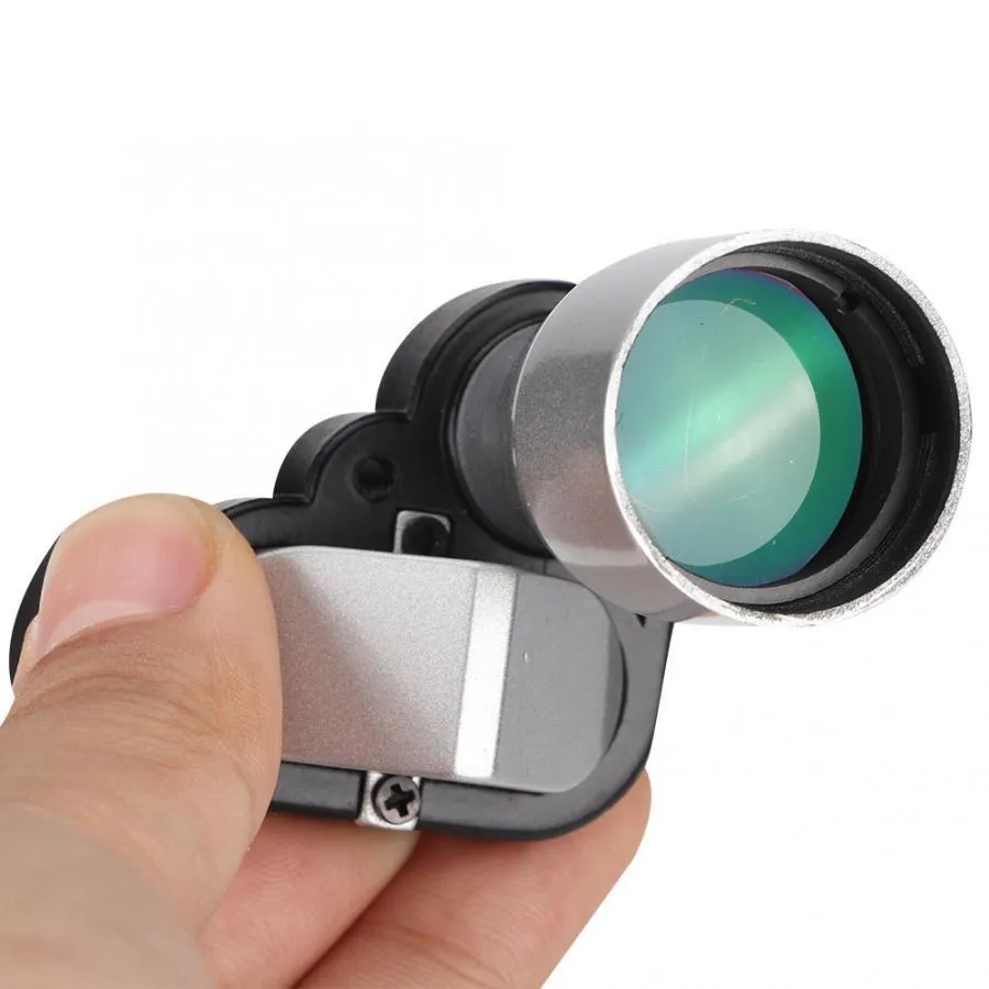 Green low light night vision monocular telescope 8x20 with optical green film coating, compact outdoor design