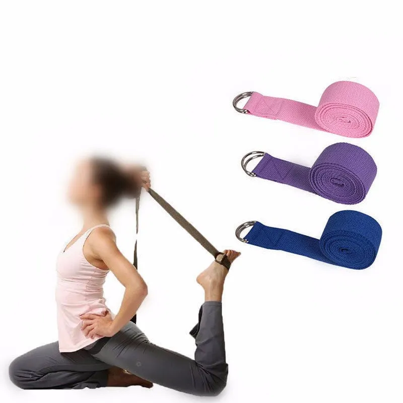 Pure colour EVA yoga brick, thick non-slip yoga mat and cotton yoga tension band set for flexibility training