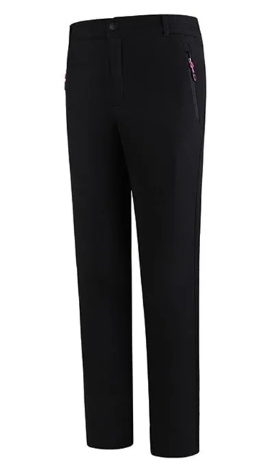Unisex waterproof pants in black, breathable rain trousers from M to 5XL