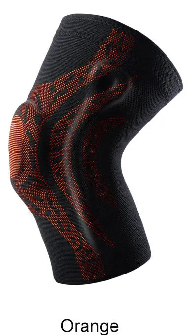 Spandex sports knee pads for adults in black, suitable for running and cycling