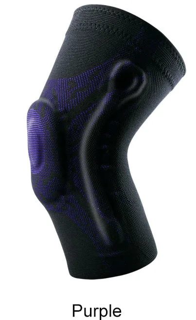 Spandex sports knee pads for adults in black, suitable for running and cycling