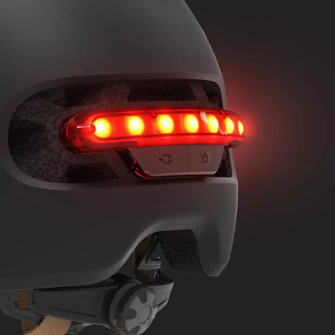 Urban light riding helmet in white with EPS PC construction side view