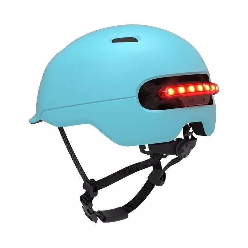 Urban light riding helmet in white with EPS PC construction side view