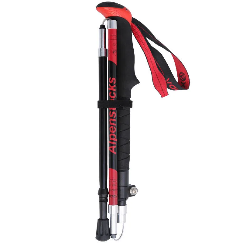 XINDA ultralight carbon fibre trekking poles with EVA handle and tungsten steel tip on a hiking trail