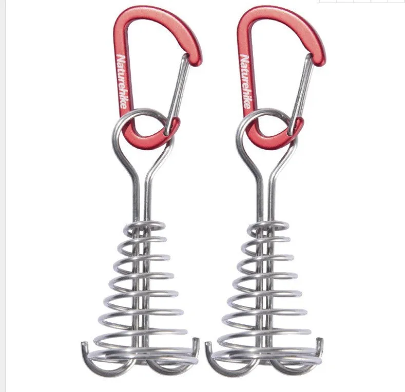 Aluminium alloy portable camping tent nail 16g with hook up style for single person tent wild survival
