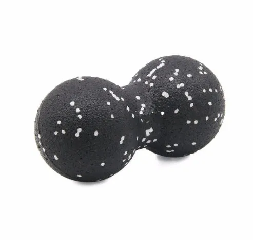Mini Siamese peanut massage ball, EPP foam, 8cm single ball, black, used for fascia release and muscle relaxation