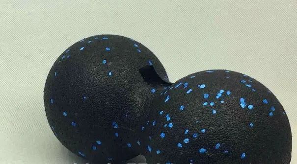 Mini Siamese peanut massage ball, EPP foam, 8cm single ball, black, used for fascia release and muscle relaxation