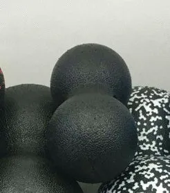 Mini Siamese peanut massage ball, EPP foam, 8cm single ball, black, used for fascia release and muscle relaxation
