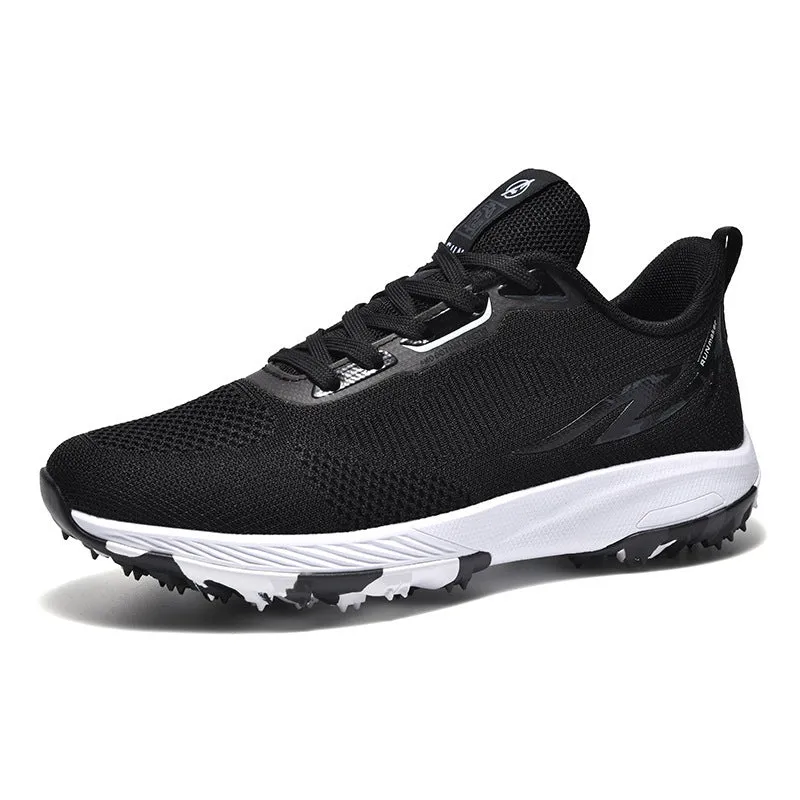 Lightweight mesh training sneakers for men and women in low top white blue colour