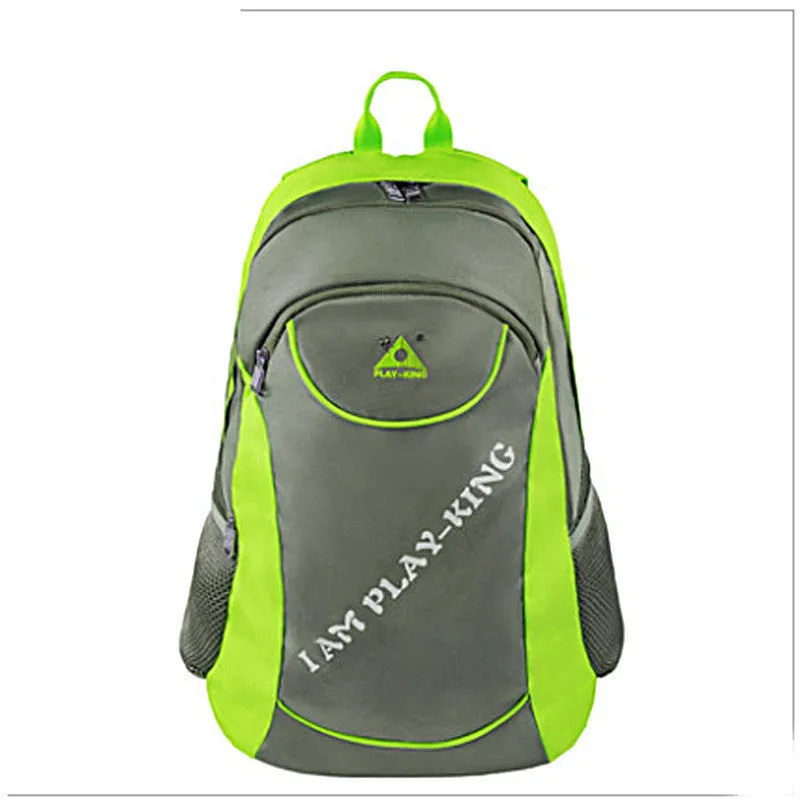 Multi-functional outdoor backpack with folding chair, tubular steel frame, 36-55L capacity, available in green blue black red