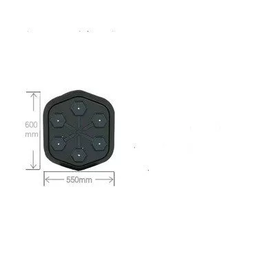 Black smart boxing machine with Bluetooth connection and 200kg strike bearing