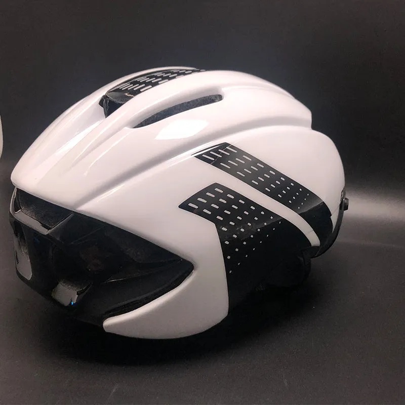 Mountain bike road bike helmet with magnetic goggles, PC EPS shell, 315g, 11 vents, silver-grey lens, Black Grey colour