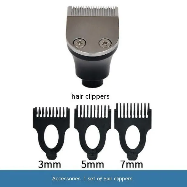 Multifunctional universal shaver accessories: replacement cutter head with 3 ABS positioning combs for hair trimming