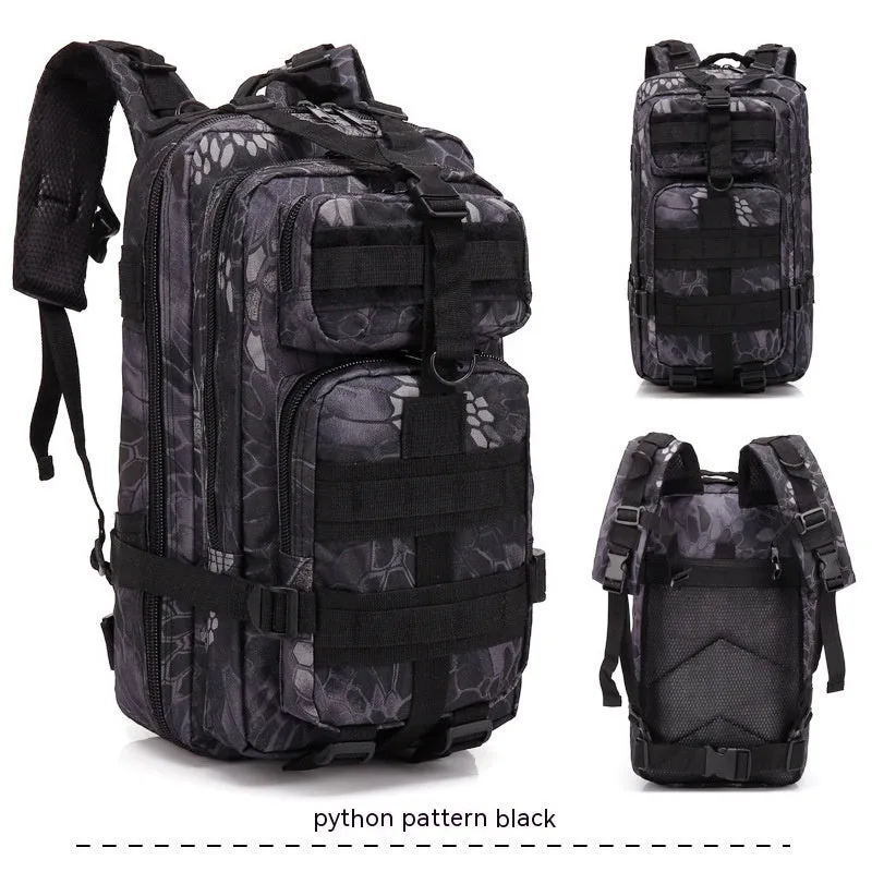Large khaki hiking backpack with air pillow belt system for mountaineering and outdoor sports