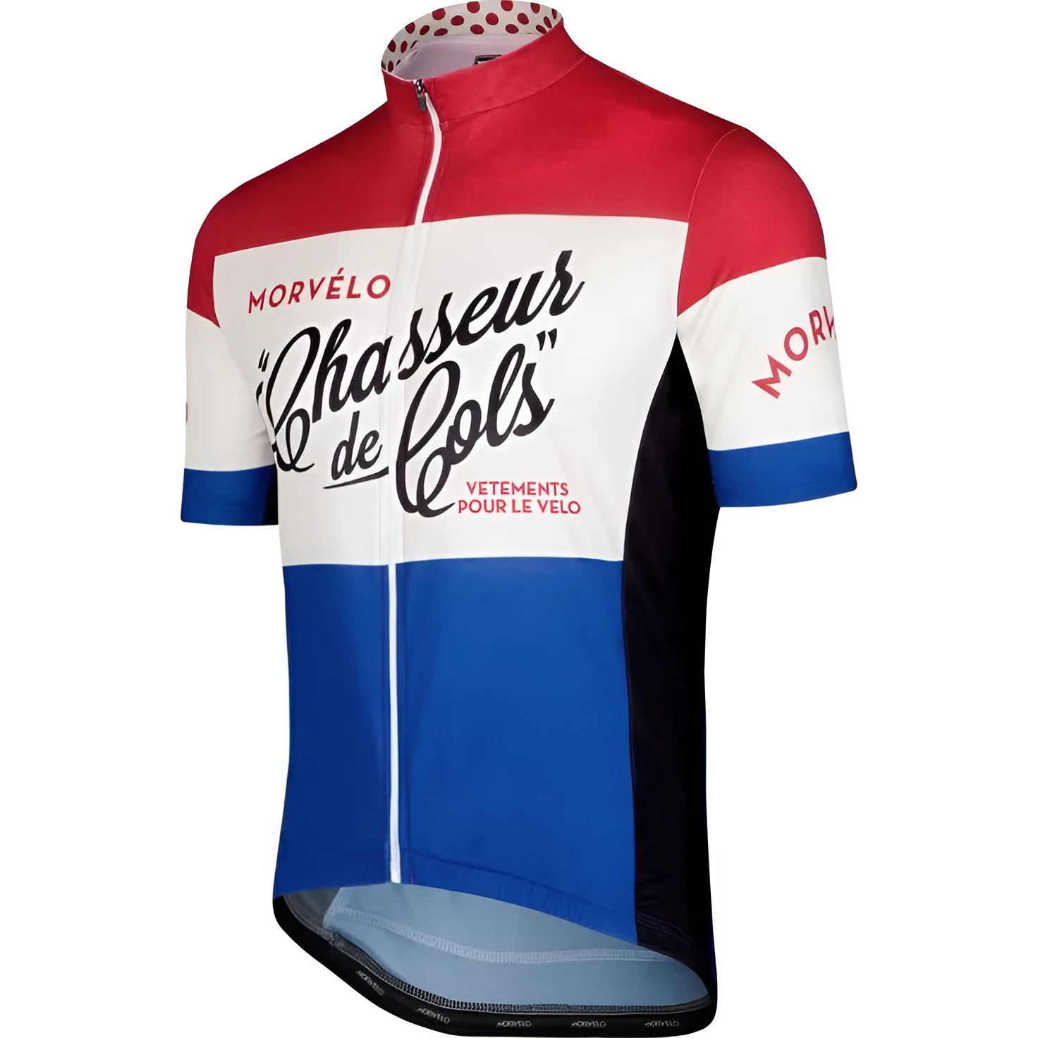 Short sleeve jersey in moisture wicking strip wheel mesh and Lycra fabric for summer sportswear
