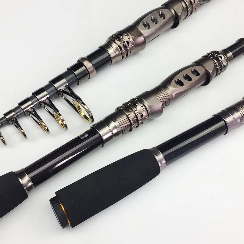 Weihe retractable carbon sea fishing rod telescopic 1.8 to 3.3 metres