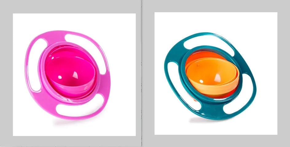 Children's rotating balance bowl in plastic, available in red green blue mint pink for toddlers over 24 months