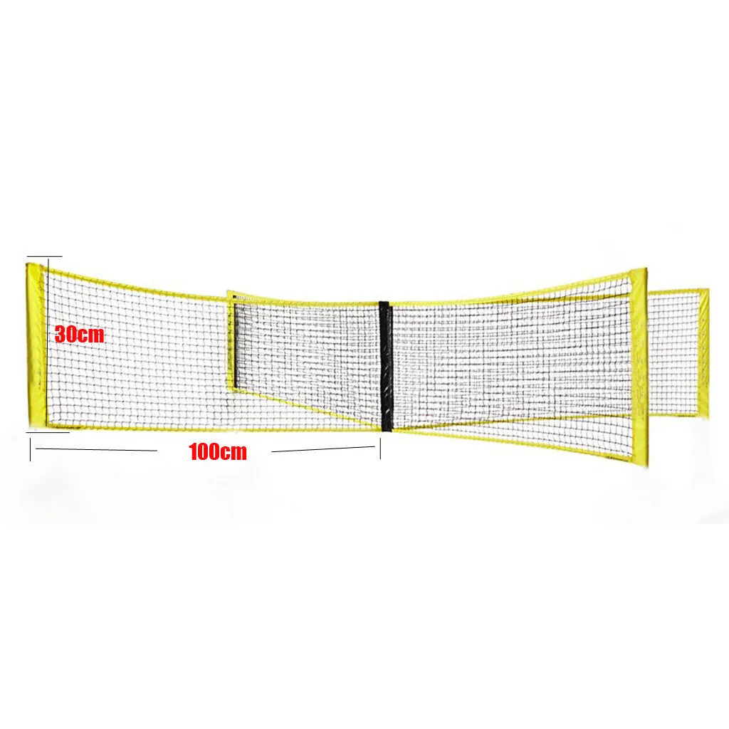 PE four sides standard volleyball net black polyethylene canvas hemming for indoor outdoor beach courts