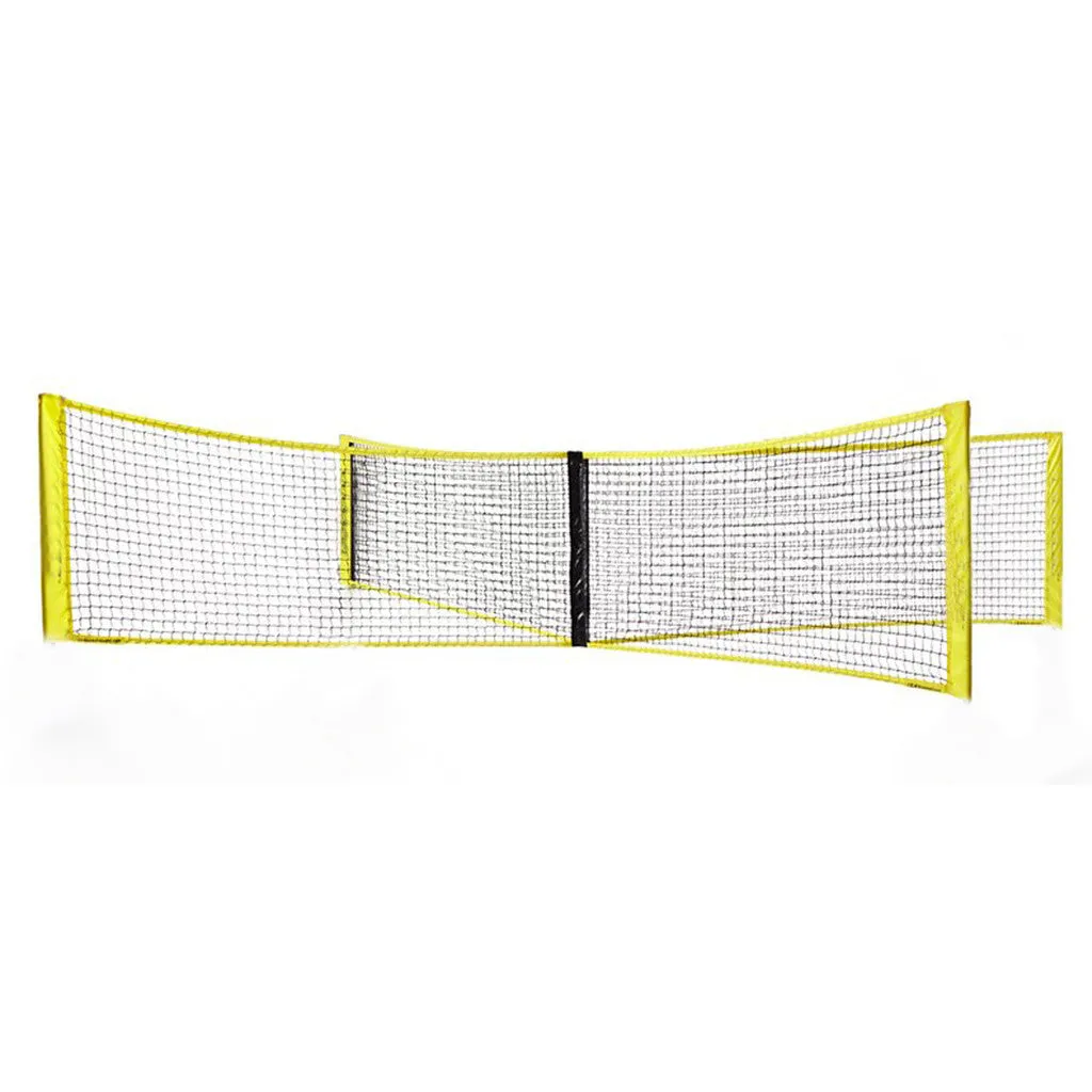 PE four sides standard volleyball net black polyethylene canvas hemming for indoor outdoor beach courts