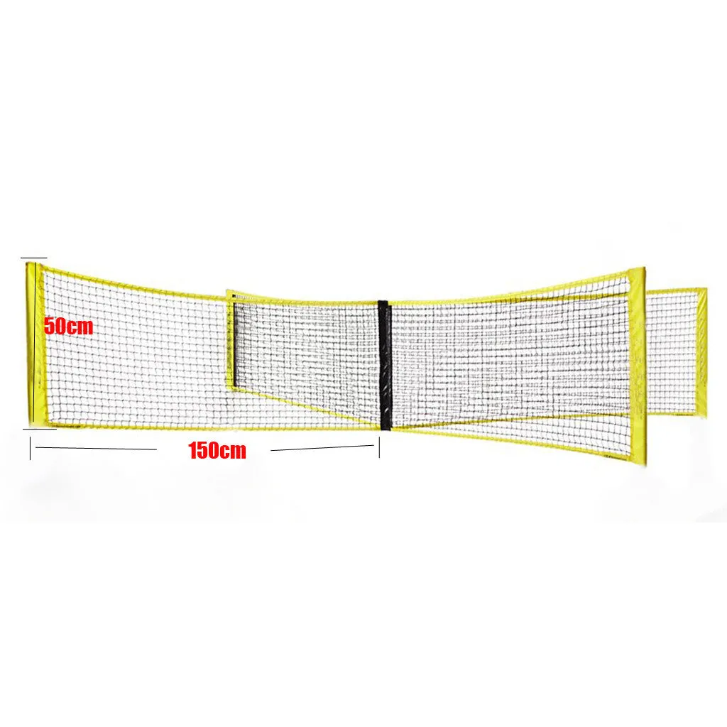 PE four sides standard volleyball net black polyethylene canvas hemming for indoor outdoor beach courts