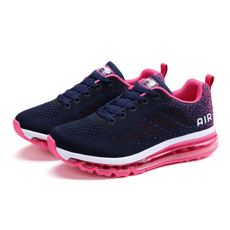 Spring men's and women's casual shoes with fly woven upper, rubber sole, available in black and white and other colours