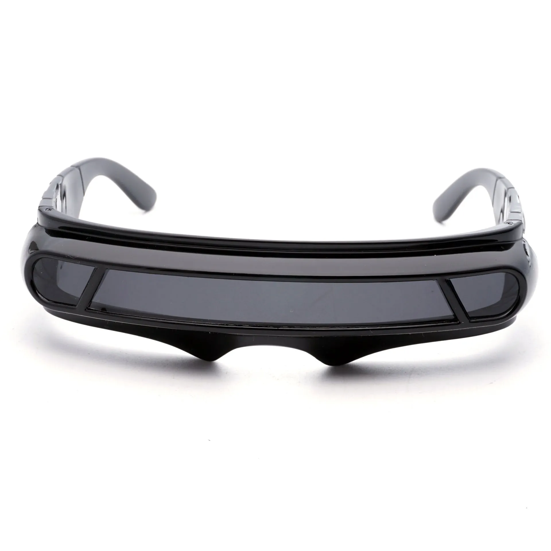 Black polarised sports sunglasses with a choice of grey, red mercury, or blue mercury lenses.