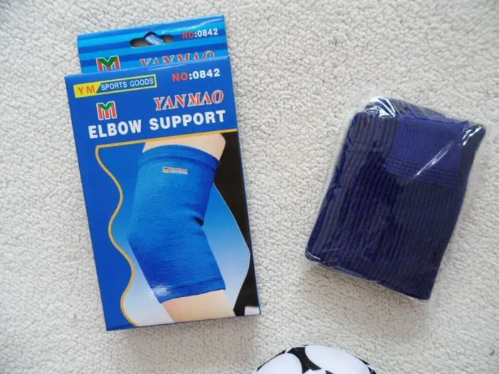 Polyester fiber elbow protector in average size for basketball badminton and cycling sports