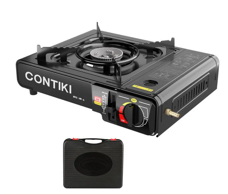 Portable Korean cassette stove dual-purpose black colour for 1-2 people outdoor gas stove