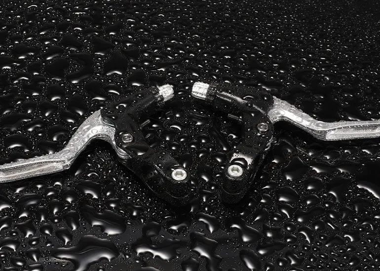 Bicycle all aluminium brake lever in black for mountain bike handlebar