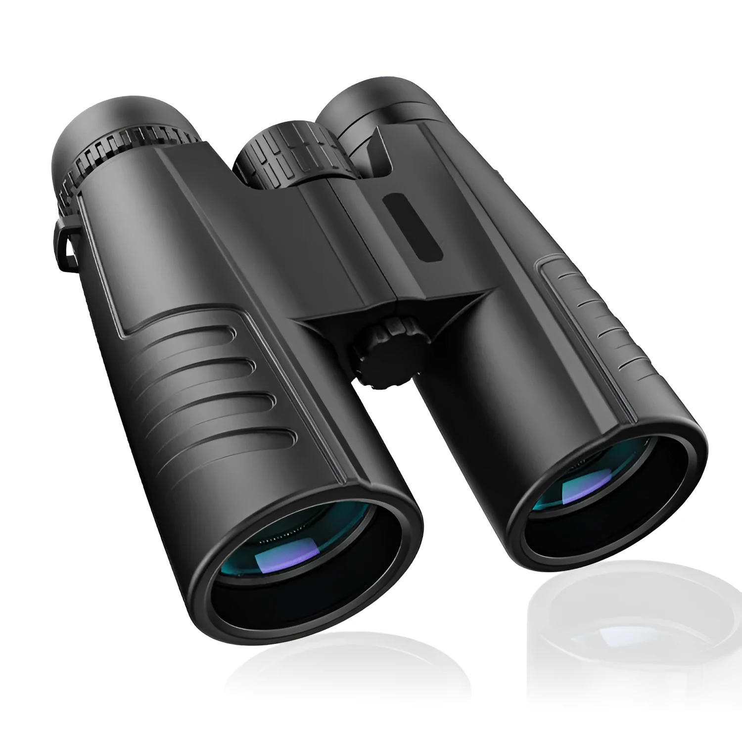 Black Cool Binoculars 12x42 with 12x magnification and 42mm objective lens for outdoor sport viewing