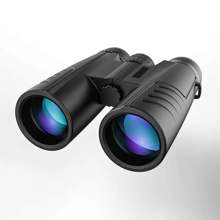 Black Cool Binoculars 12x42 with 12x magnification and 42mm objective lens for outdoor sport viewing