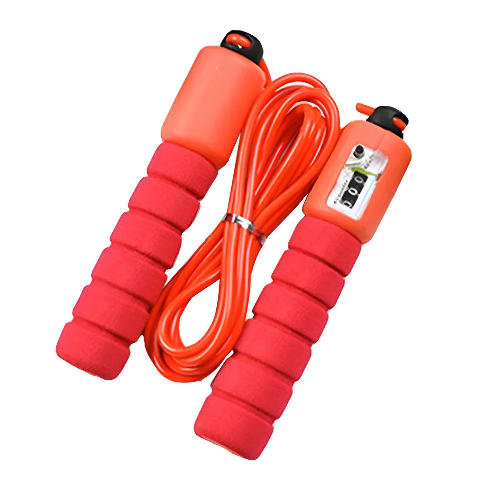 Professional electronic counting skipping rope with adjustable length, handle length 17cm, available in four colours