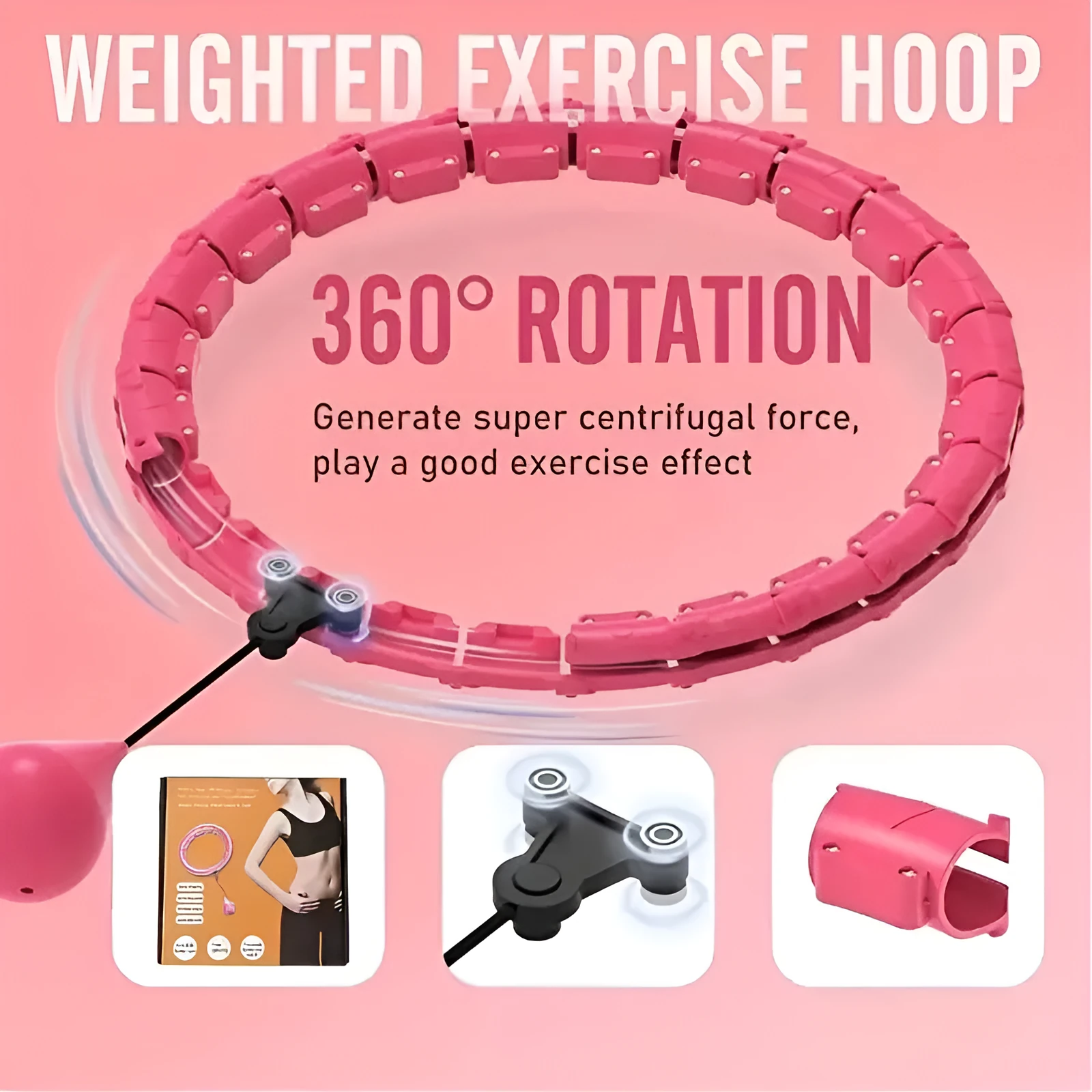 Detachable ABS fitness equipment in black with hollow diameter design for outdoor strength training