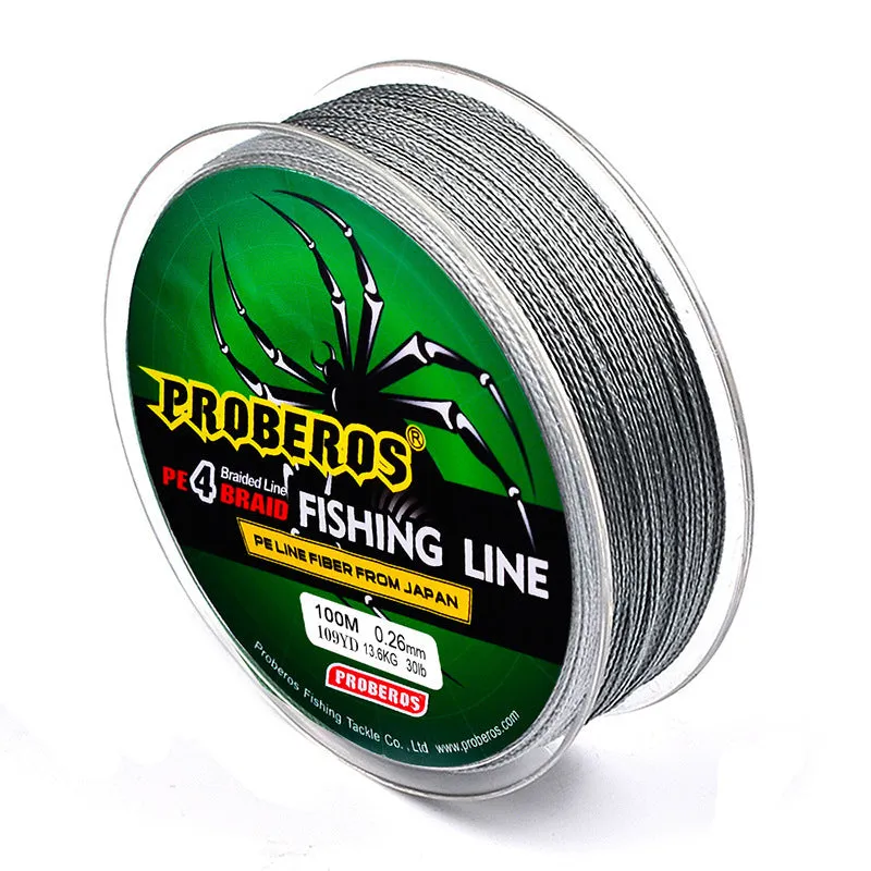 4 braided 100 metre Vigorous Horsefish fishing line in PE material, available in multiple colours