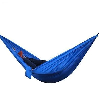 Backpacking hammock 270x140cm 210T nylon portable with guy ropes