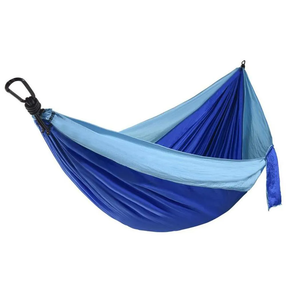 Backpacking hammock 270x140cm 210T nylon portable with guy ropes
