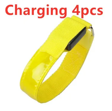 LED arm band with 7 colour options and 3 blink modes on black nylon strap