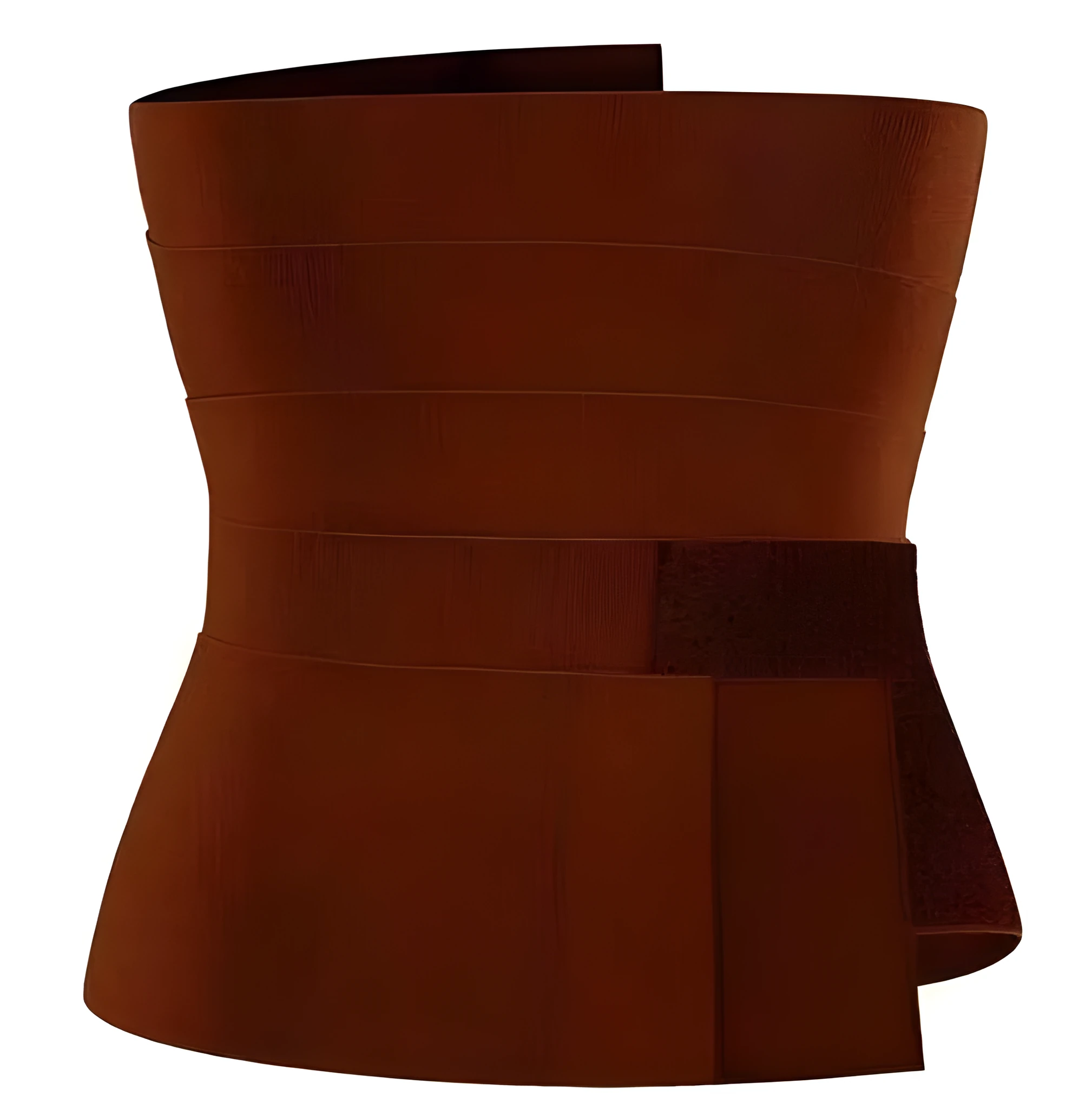 Sports fitness waist belt long strip in thin black colour with nylon and polyester construction