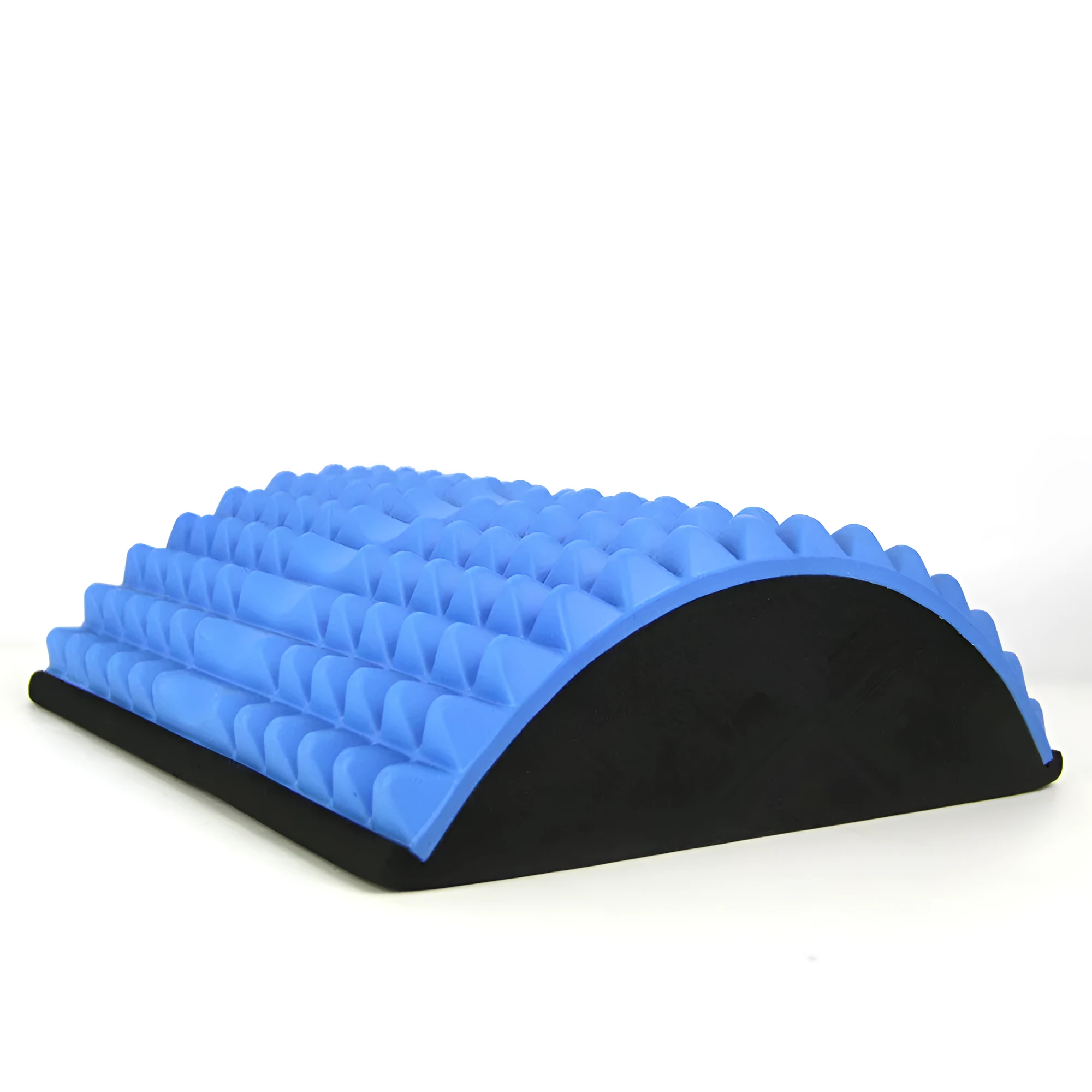 Drop-shaped back waist pad yoga mat blue EVA foam 30 x 29.5 x 9 cm for lower back support