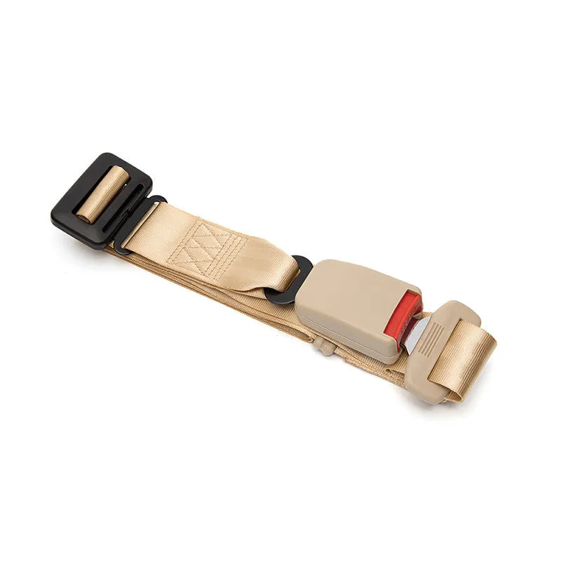 Pregnancy car safety belt anti-strangulation belly support in black with buckle detail